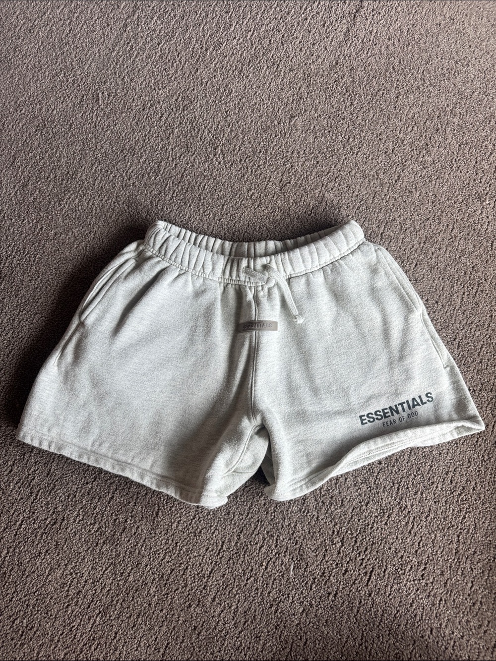 Essentials Grey Fleece Athletic Shorts - Youth L